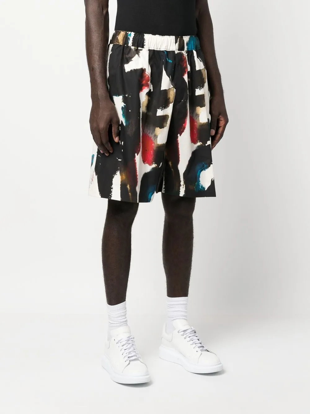 Alexander McQueen Straight Print Shorts