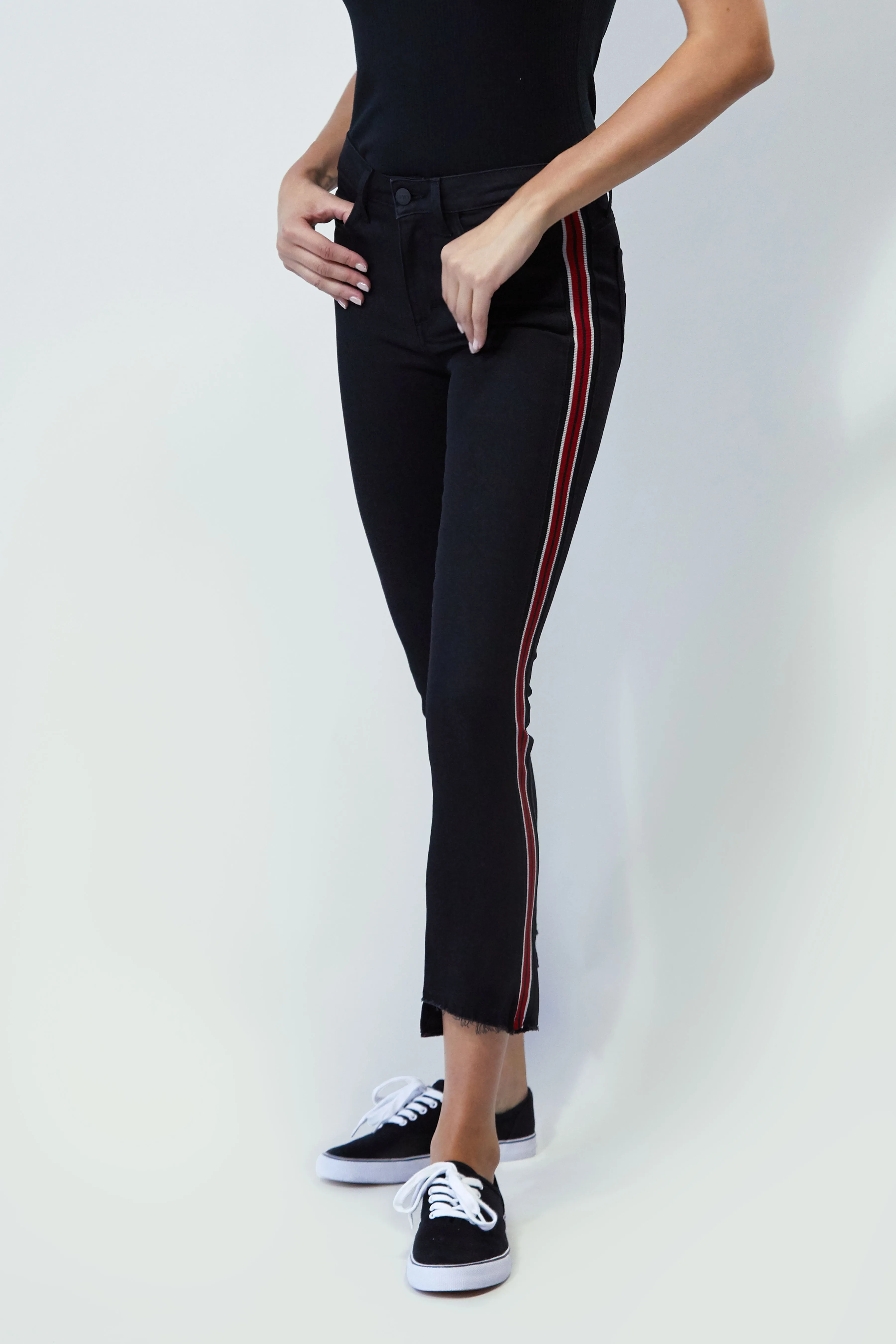 Bellissima Ankle Flare In Black Widow
