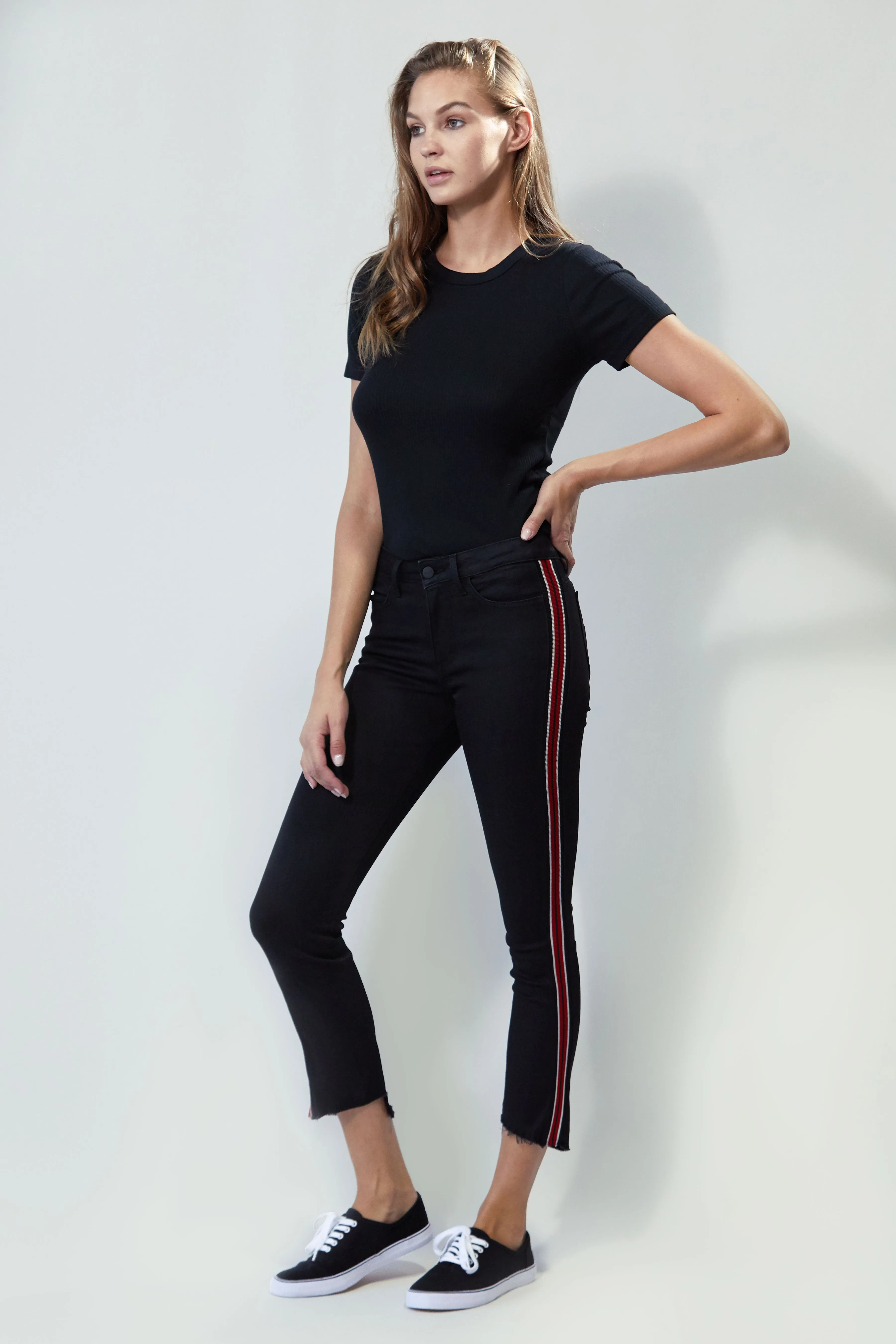Bellissima Ankle Flare In Black Widow