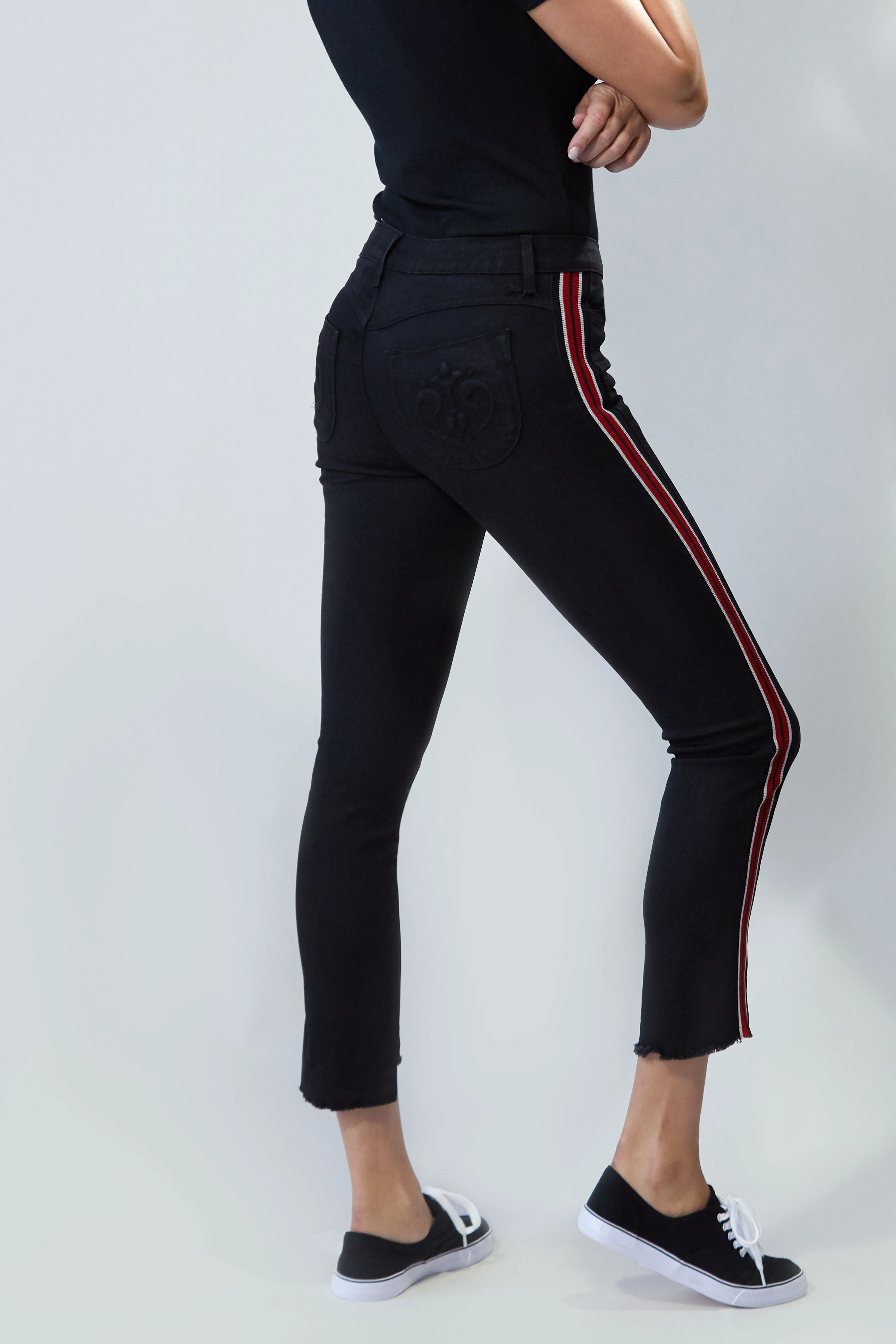 Bellissima Ankle Flare In Black Widow