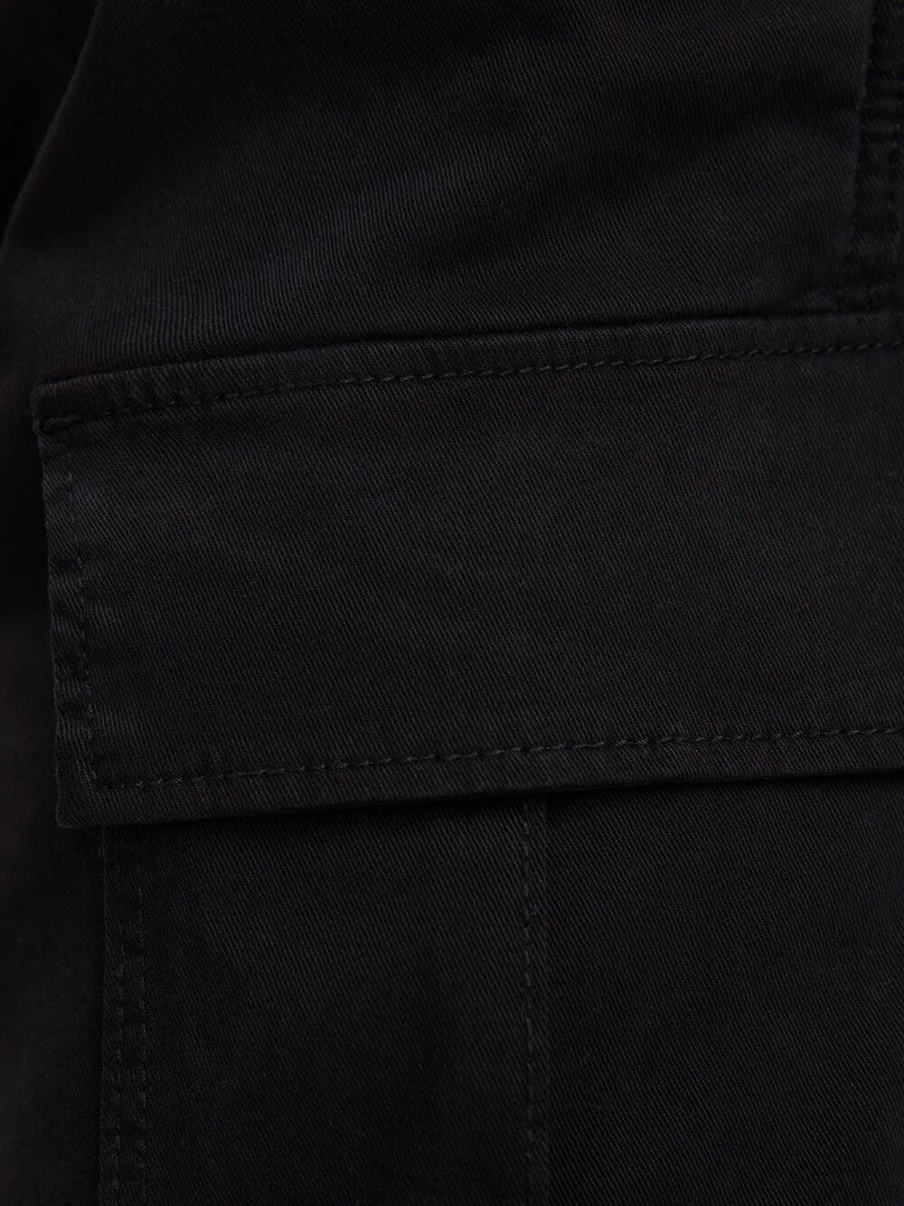 Bershka tapered cargo pants, black