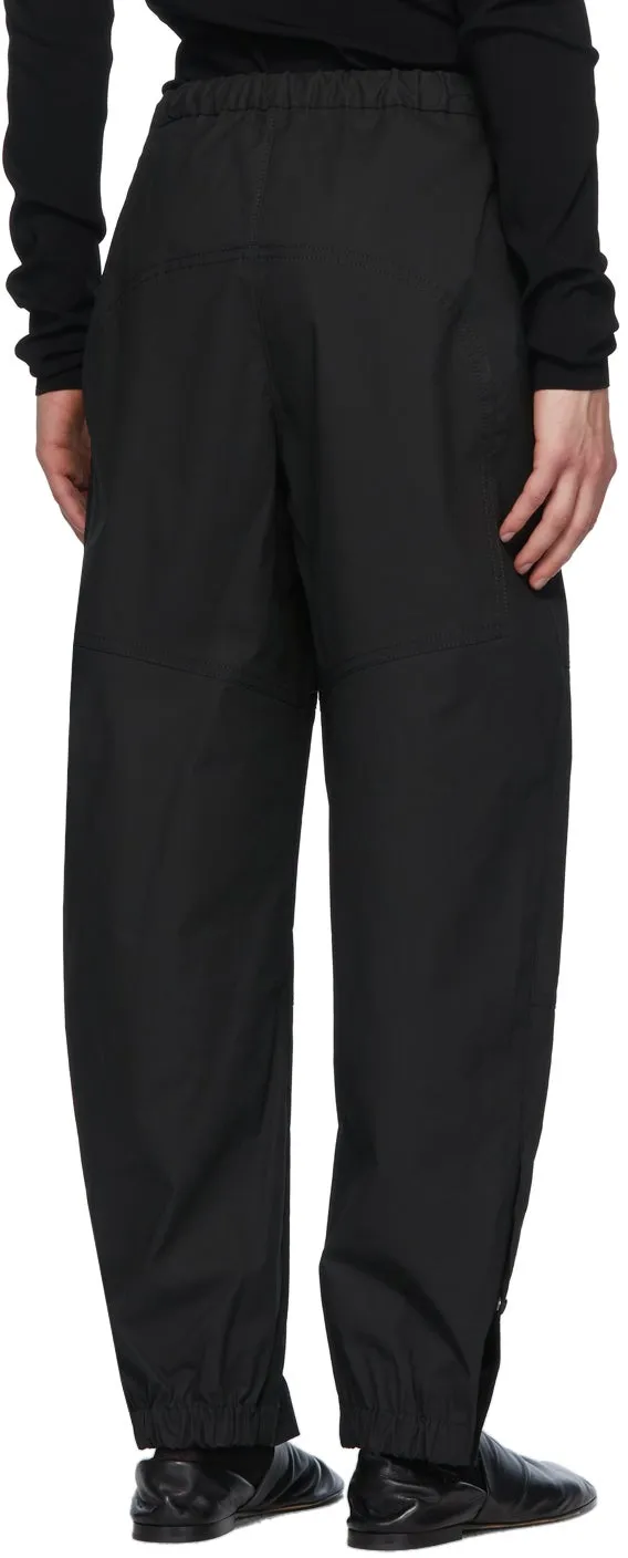 Bottega Veneta Black Coated Trousers