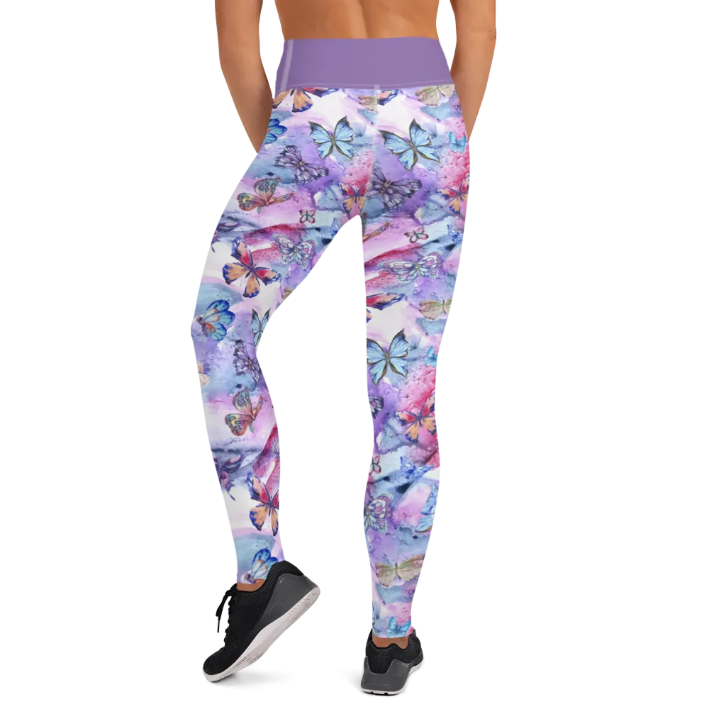 Butterflies Yoga Leggings