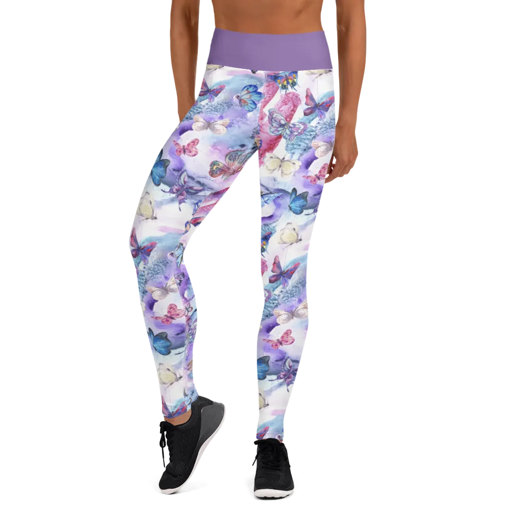 Butterflies Yoga Leggings