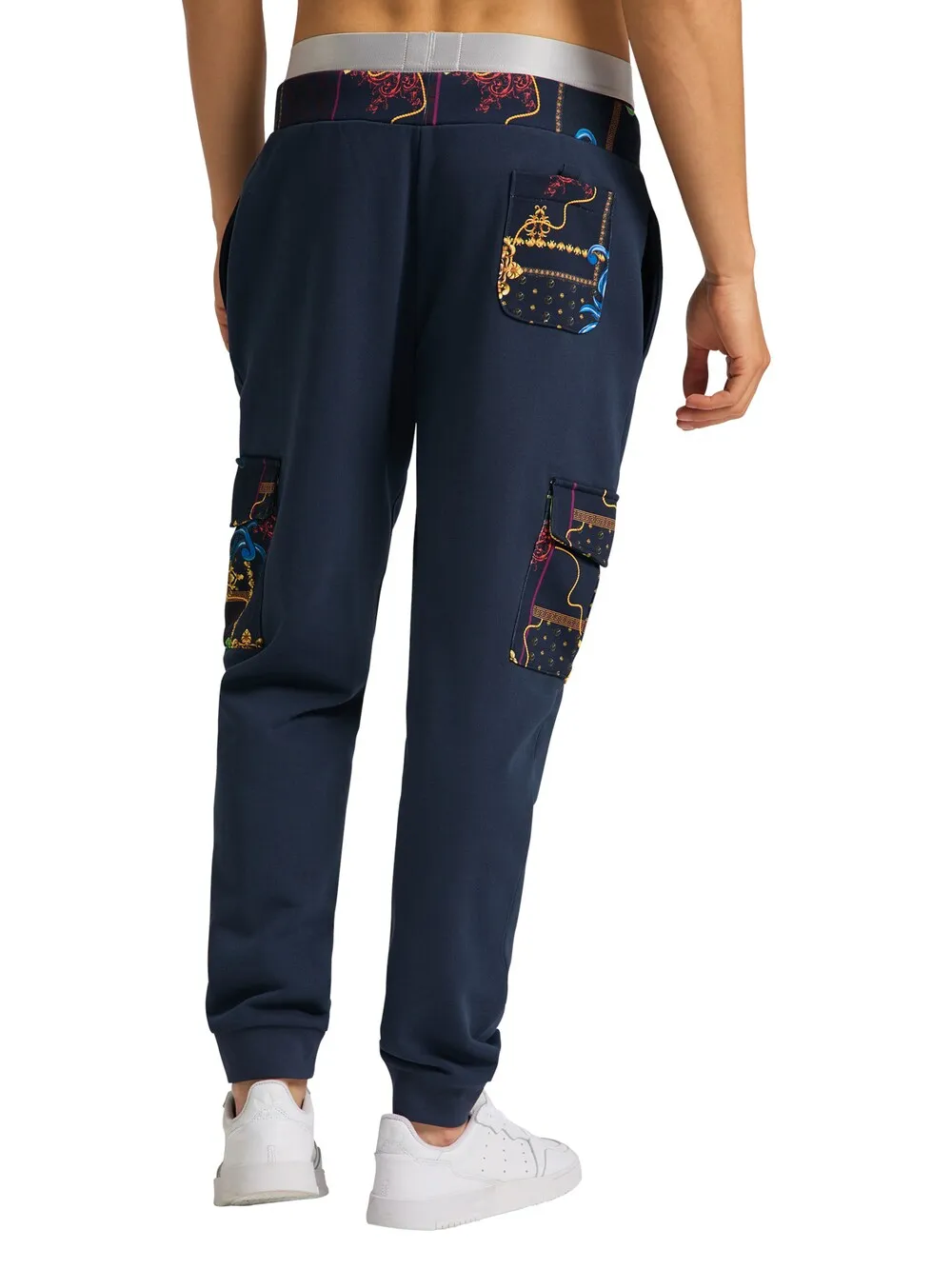 Carlo Colucci tapered trousers, navy blue