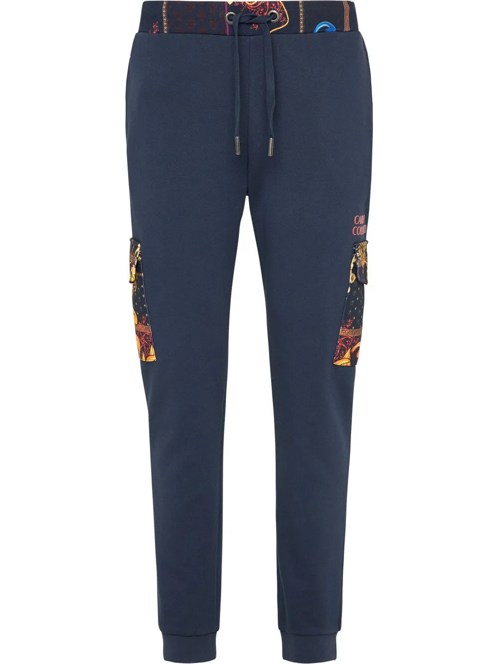 Carlo Colucci tapered trousers, navy blue