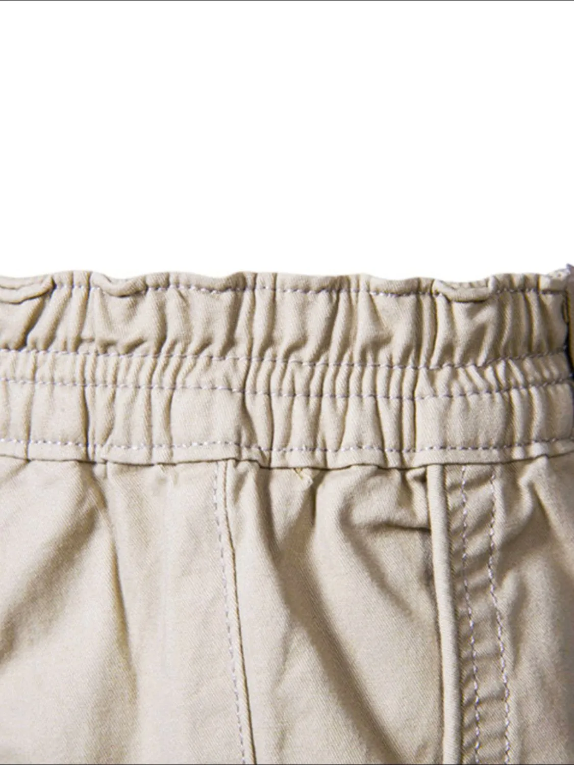 Casual Elastic Waist Shorts with Pockets