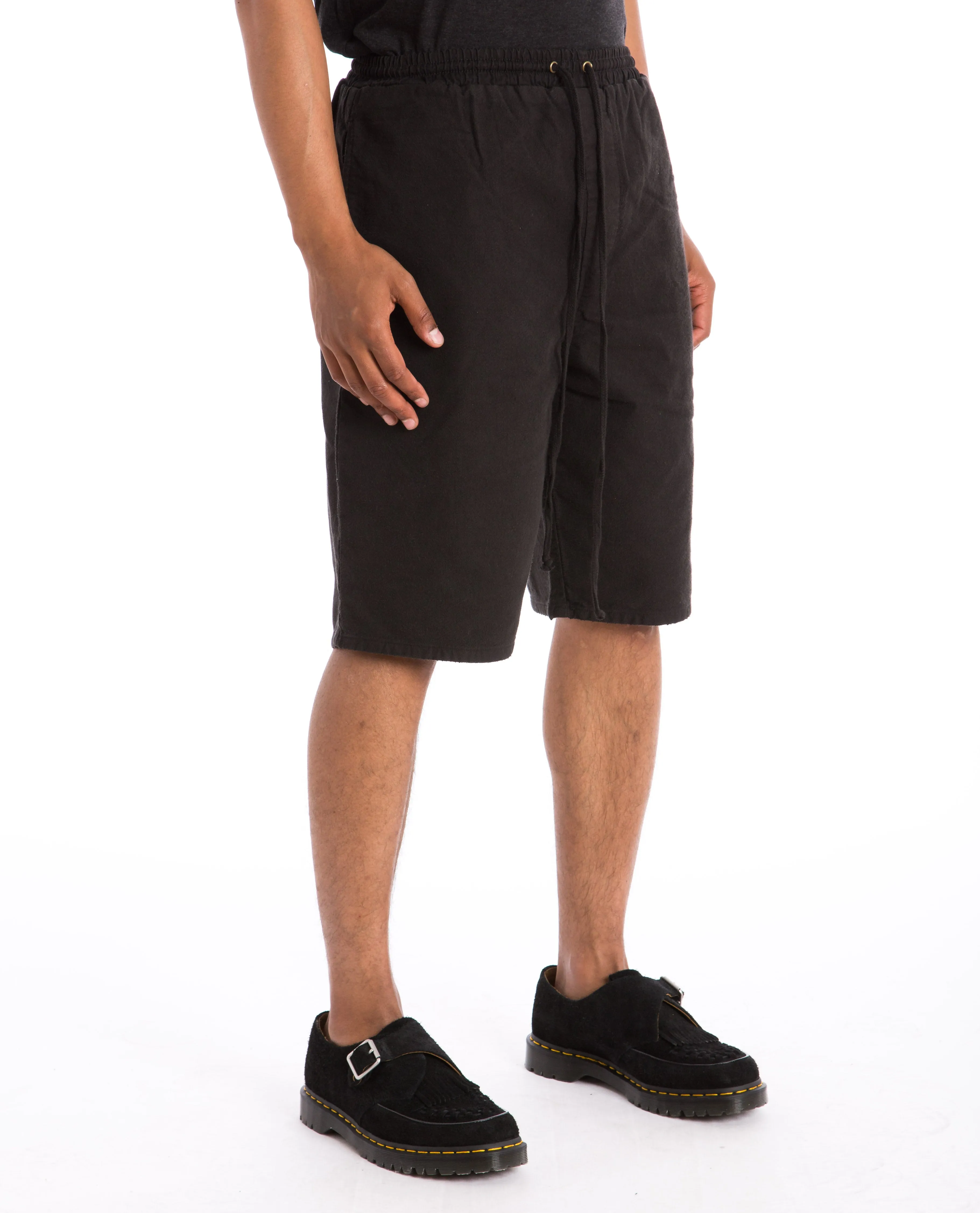 Drawstring Baggy Short Black