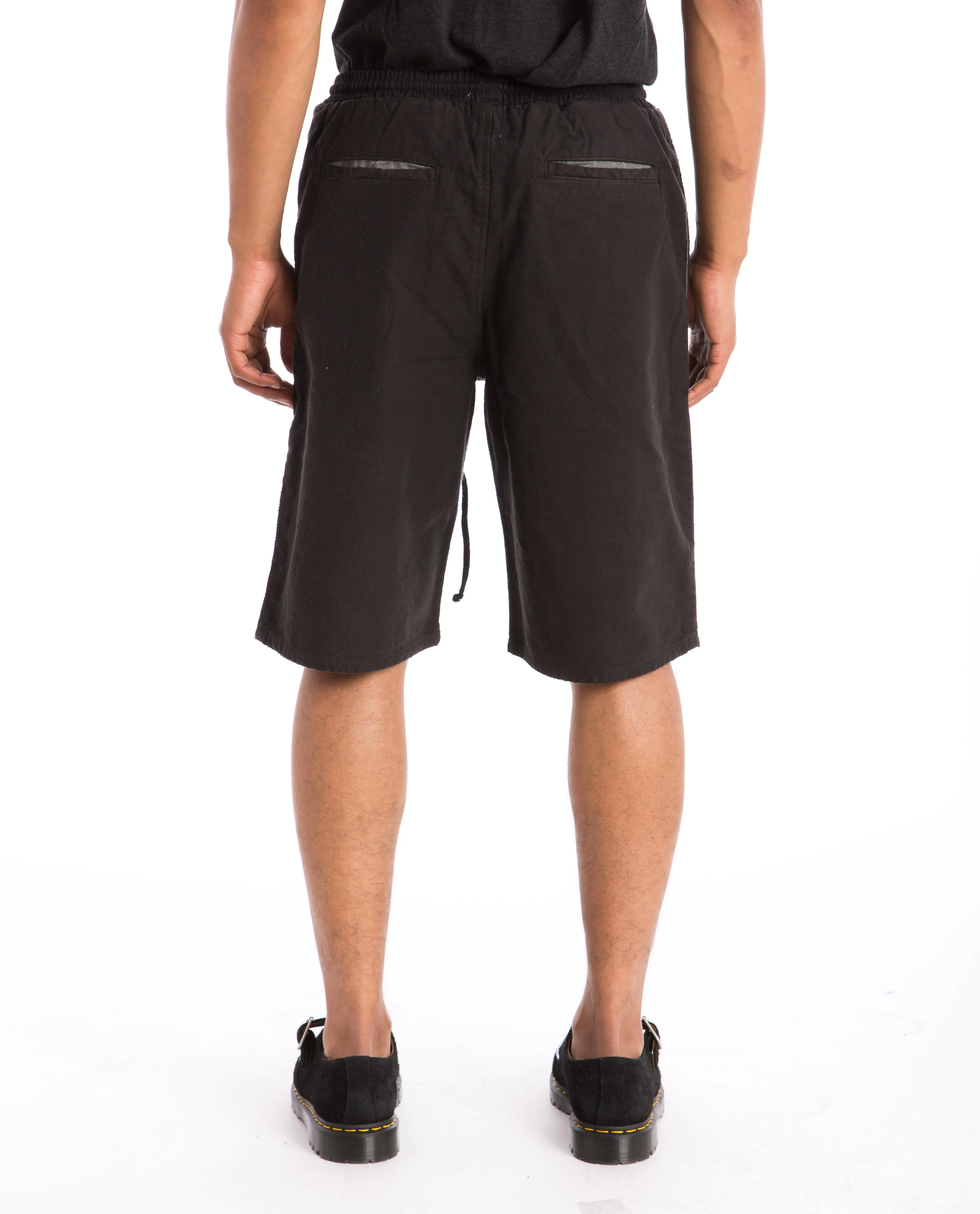 Drawstring Baggy Short Black