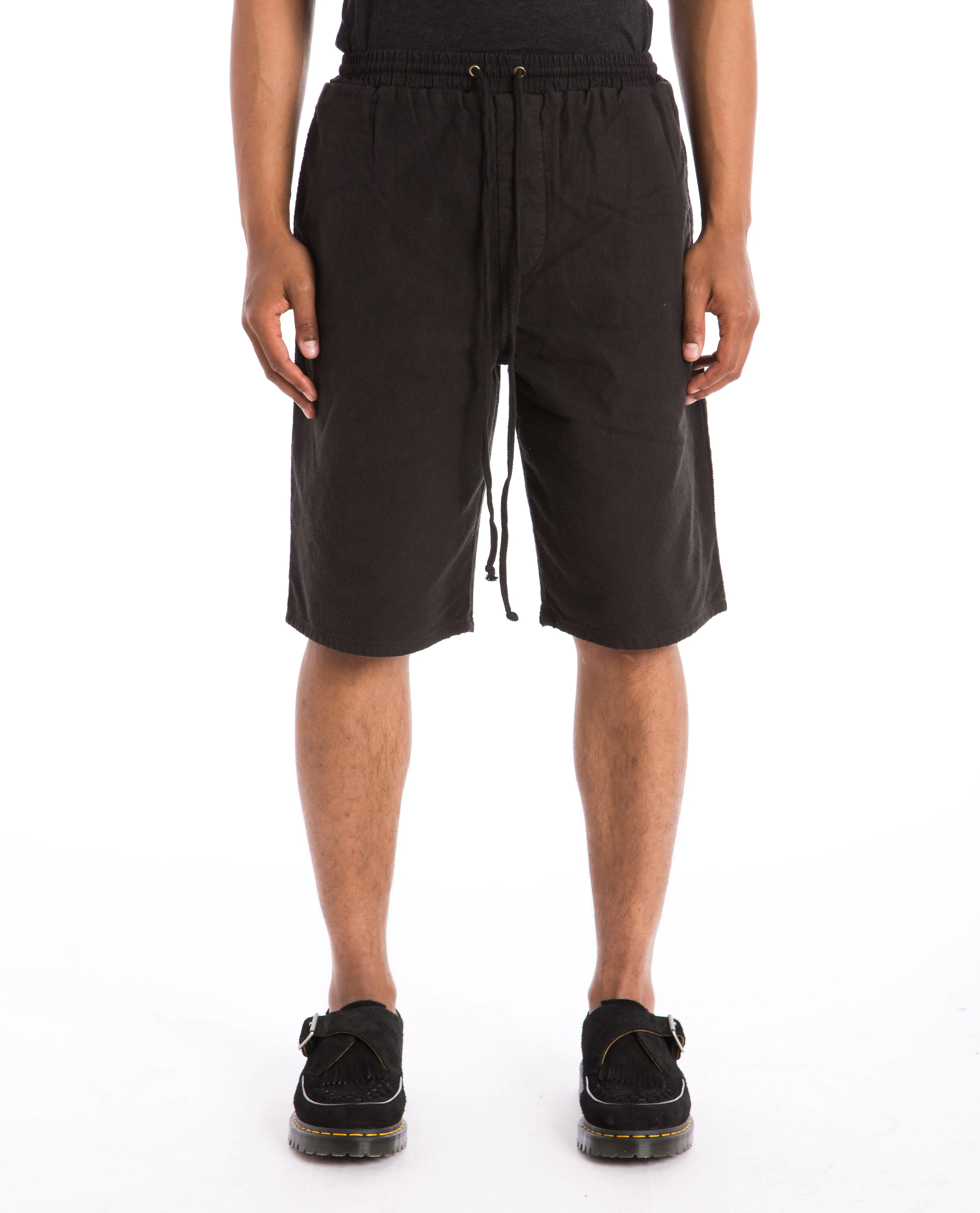 Drawstring Baggy Short Black
