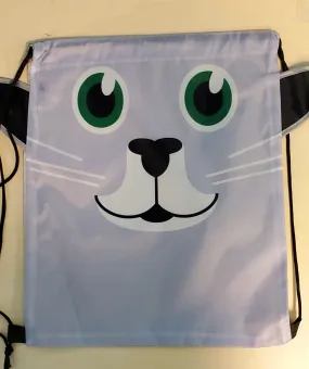 L126 Cat Drawstring Bag Backpack