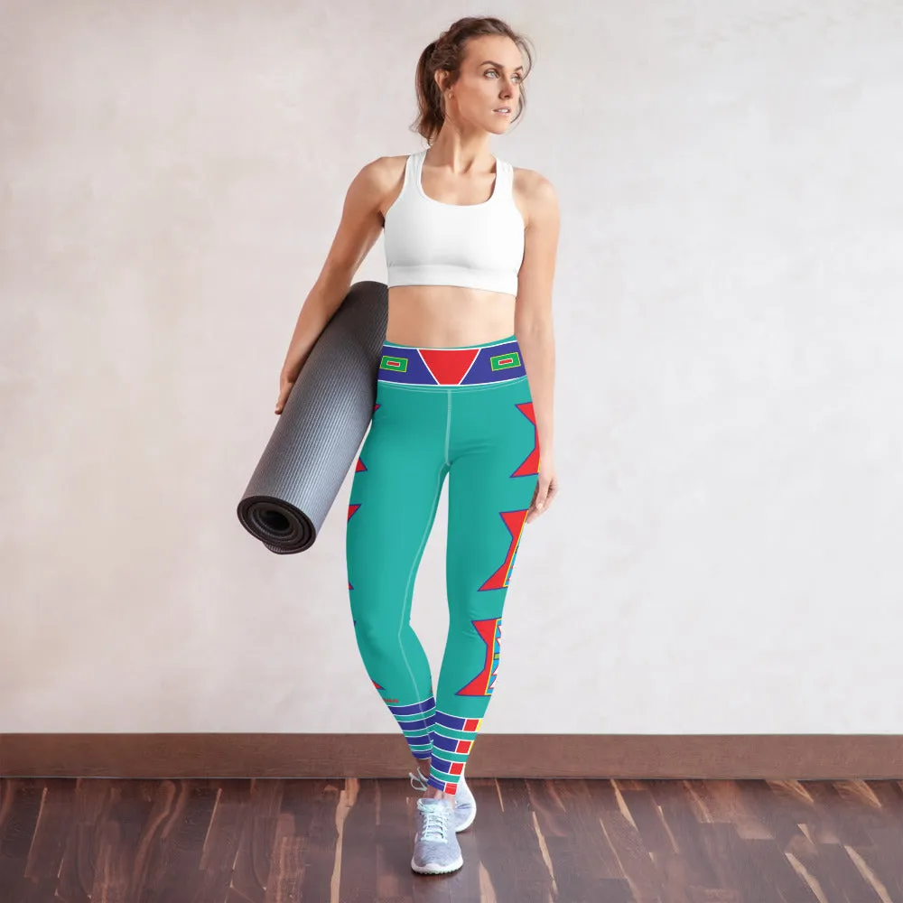 Live Turquoise Yoga Leggings
