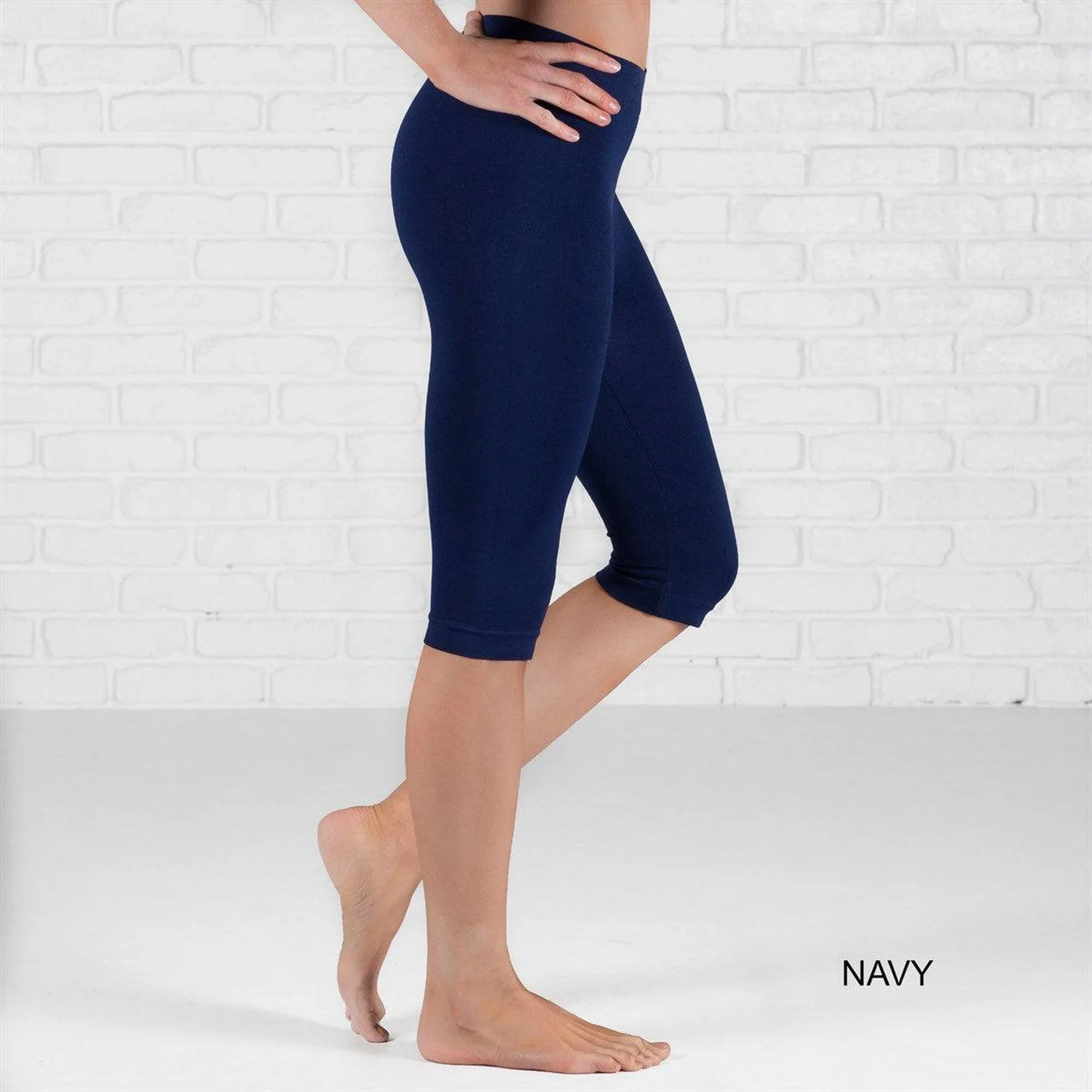 Over Knee Crop Shorts Leggings | Curvy Added ( New Mix - Sofra -Mopa )