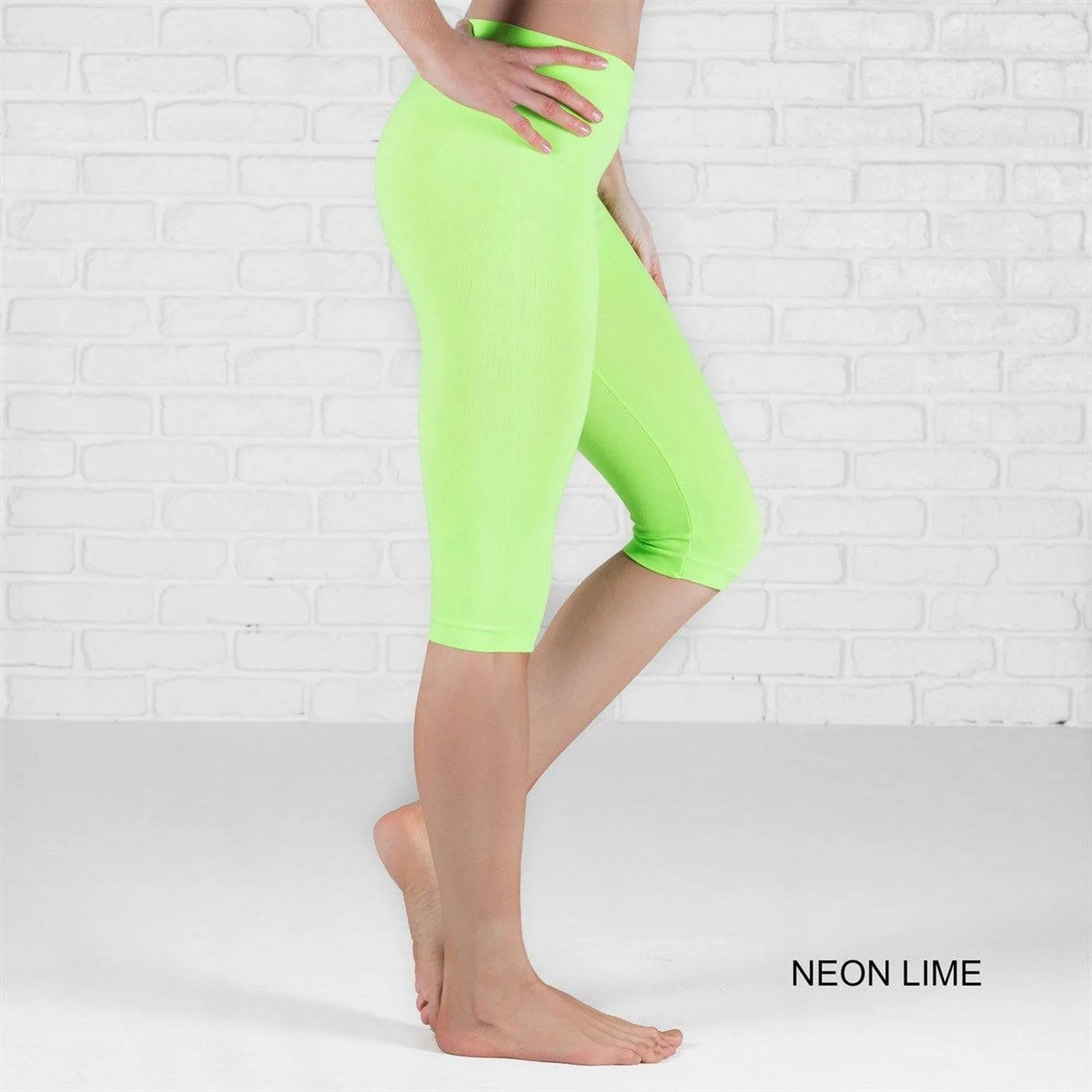 Over Knee Crop Shorts Leggings | Curvy Added ( New Mix - Sofra -Mopa )