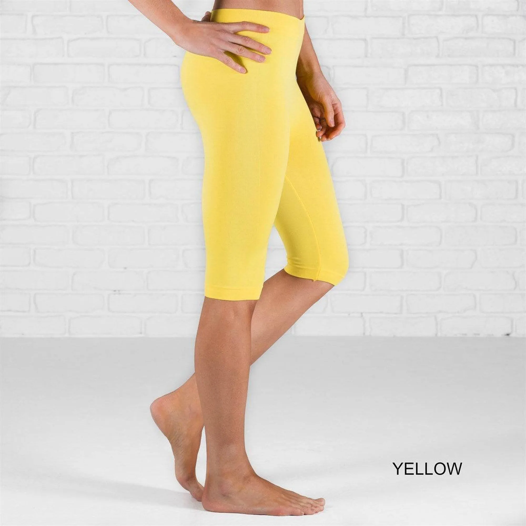 Over Knee Crop Shorts Leggings | Curvy Added ( New Mix - Sofra -Mopa )
