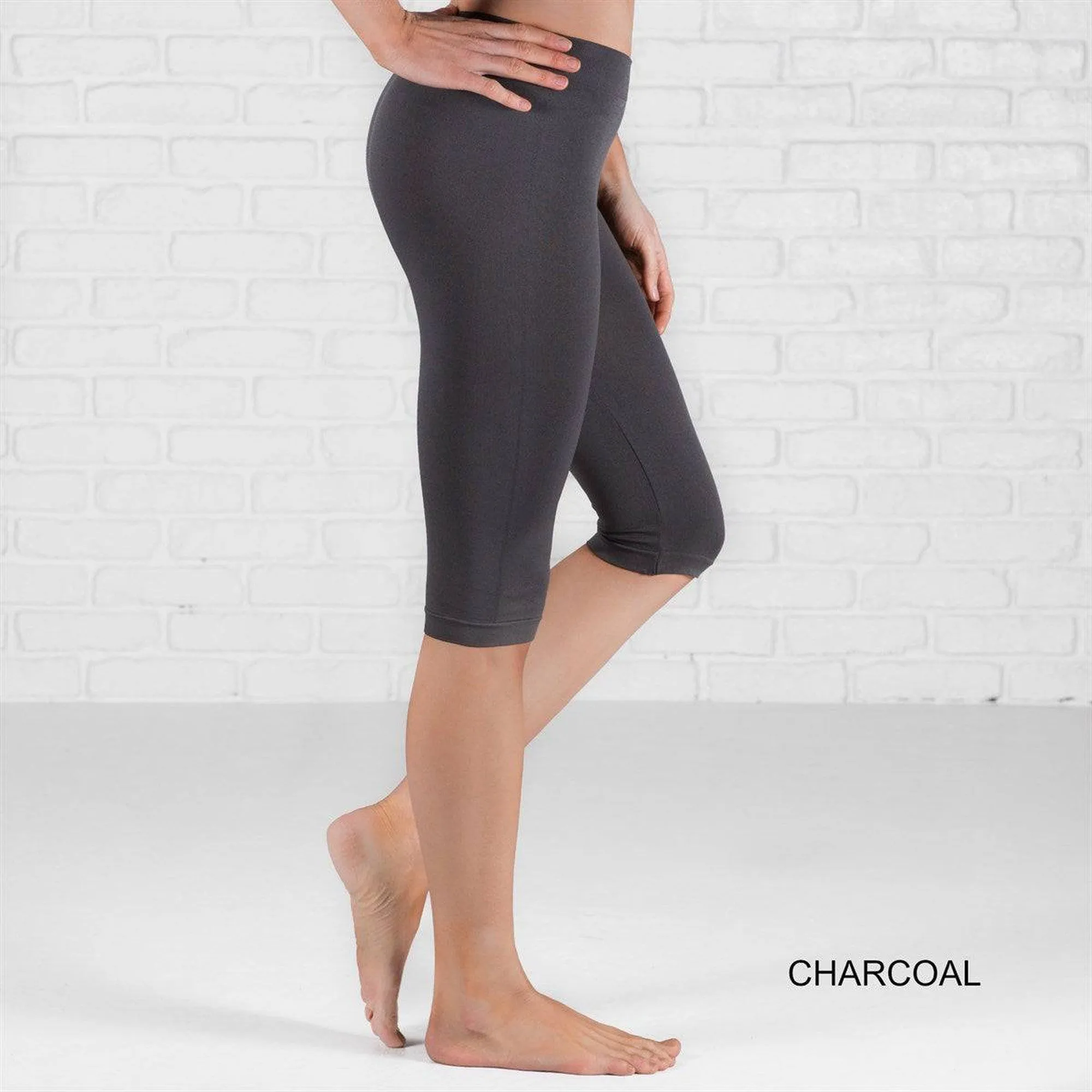 Over Knee Crop Shorts Leggings | Curvy Added ( New Mix - Sofra -Mopa )