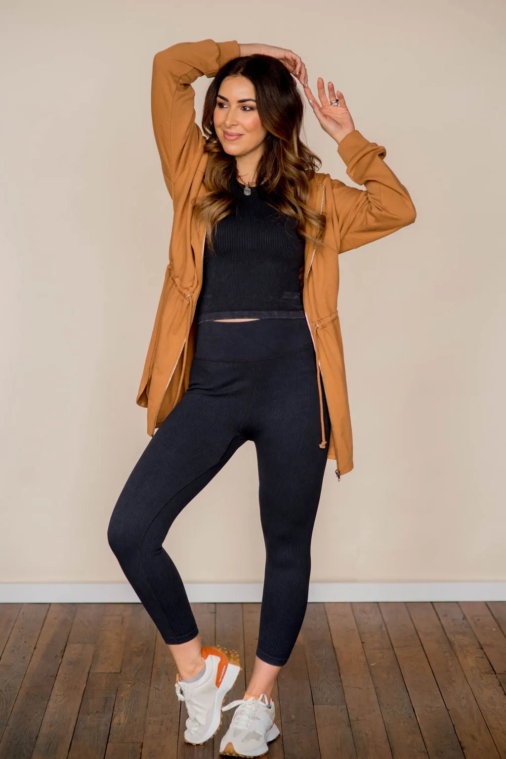 Ribbed High-Waisted Leggings