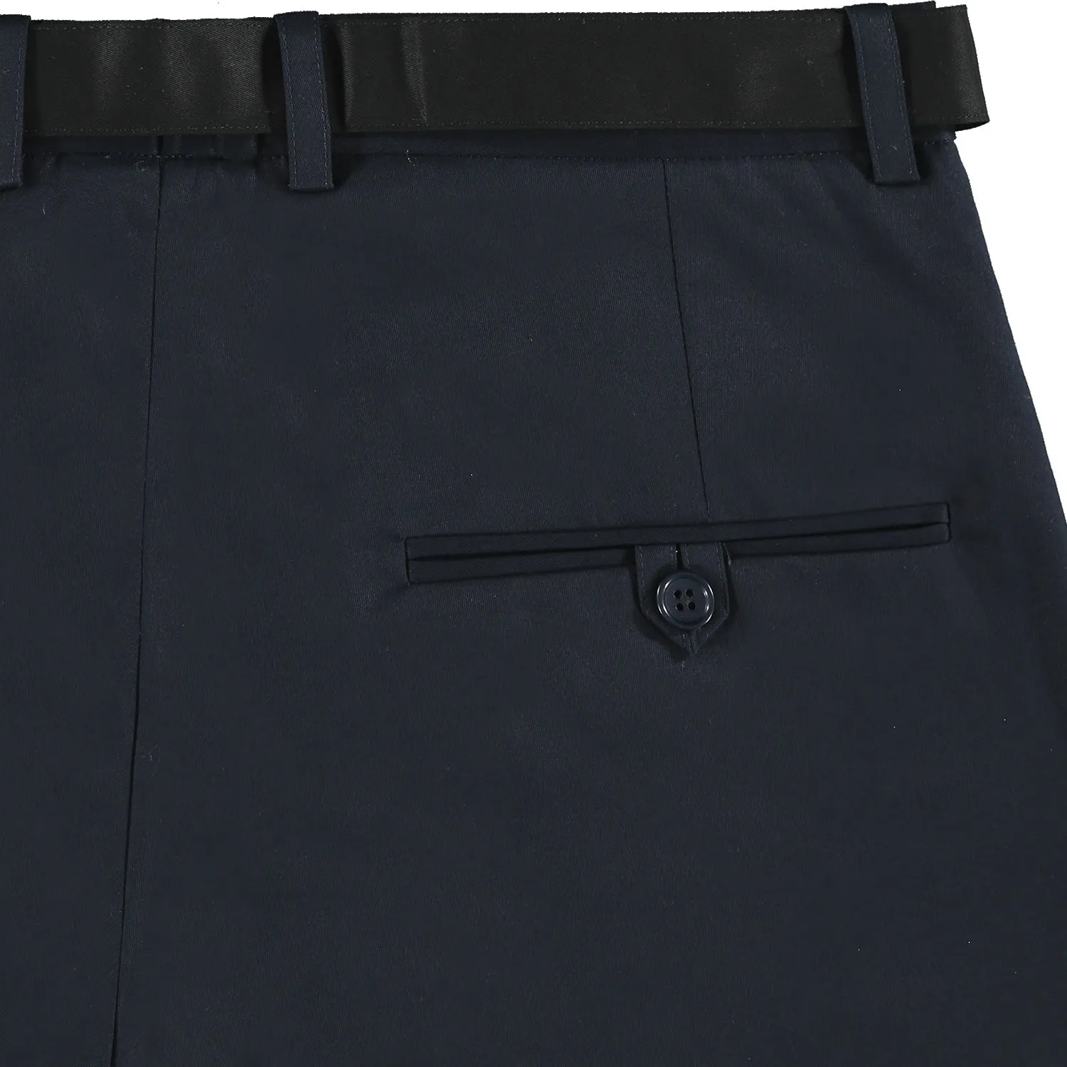 Ribbed Twill Trousers - Navy