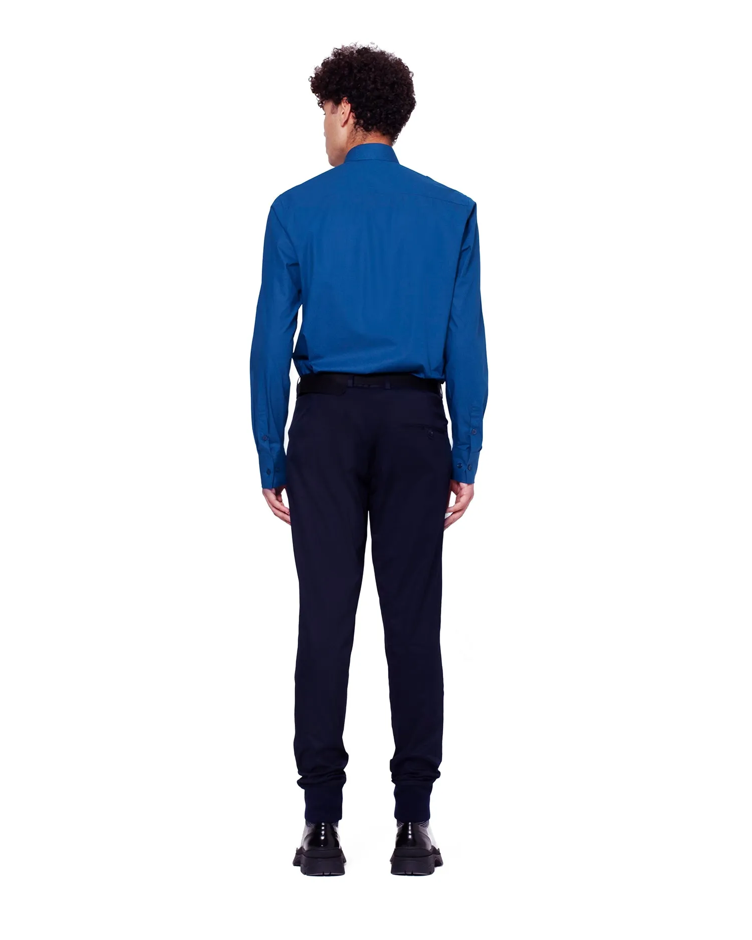 Ribbed Twill Trousers - Navy