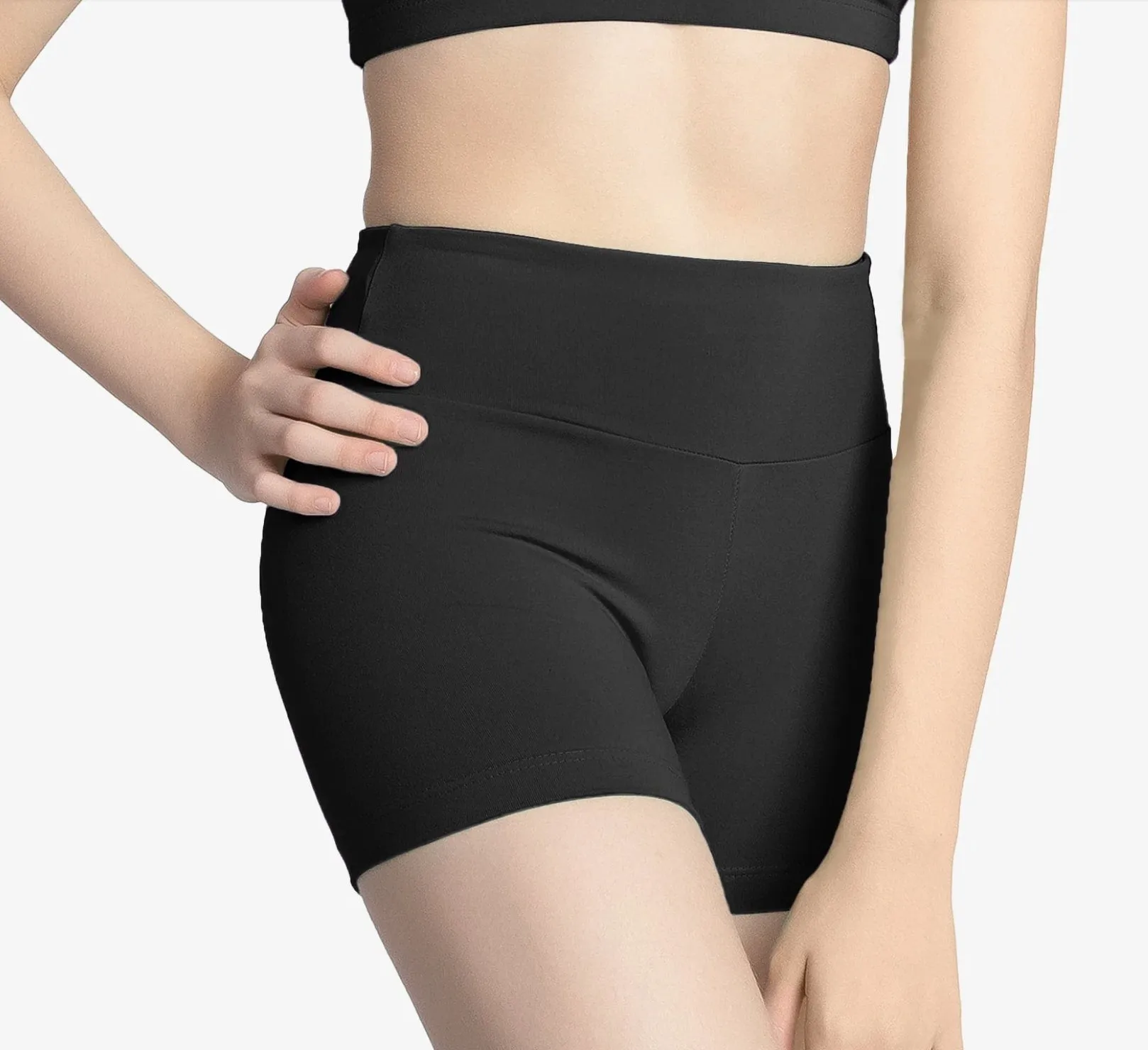 So Danca Adult High Waisted Long Inseam Short SL169