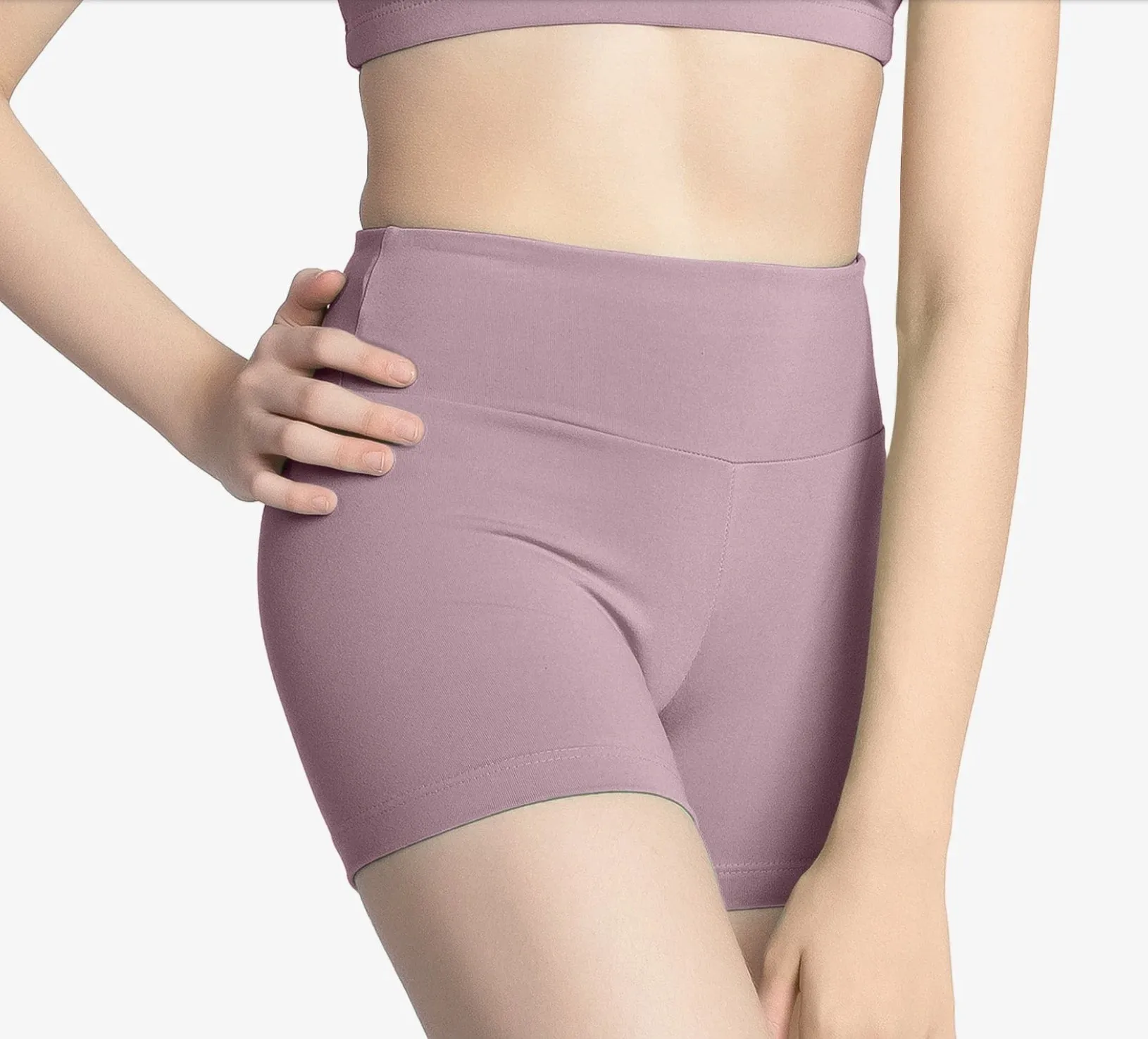 So Danca Adult High Waisted Long Inseam Short SL169