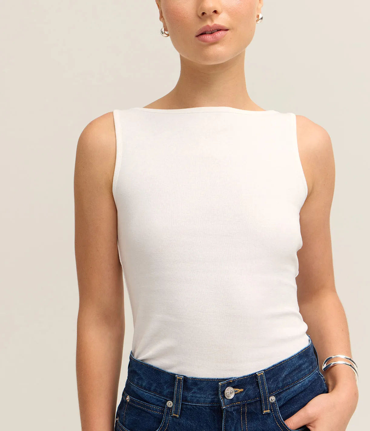 Timmi Tank in White